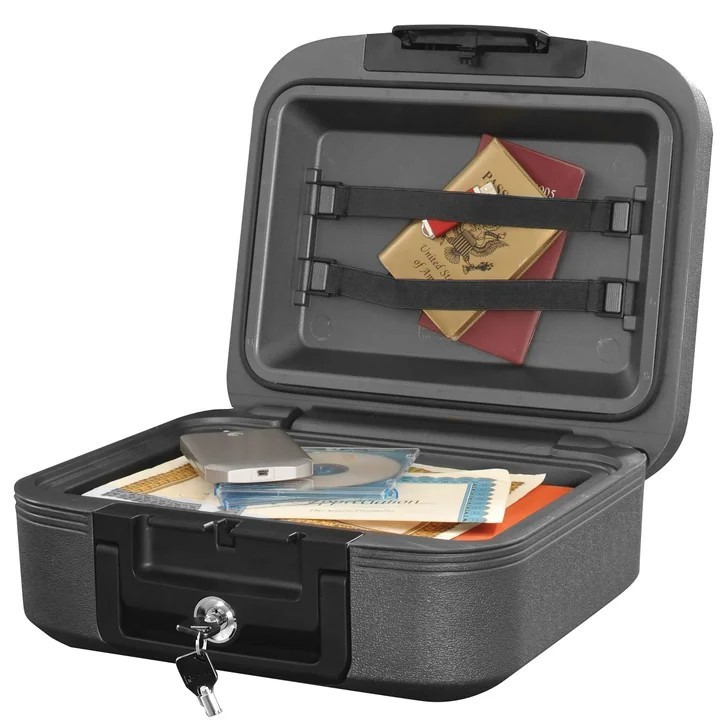 SentrySafe 0.28 cu.ft. Fire and Water Chest For Small Valuables Safe