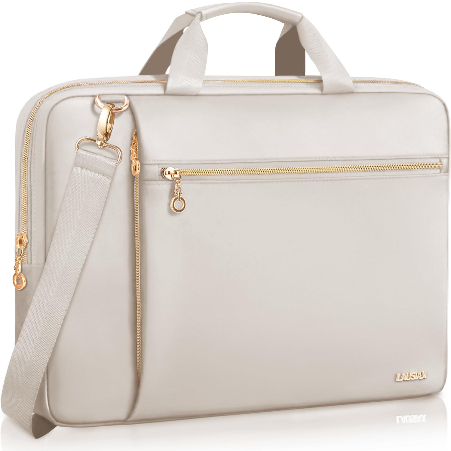 Beige Laptop Case Bag Shoulder Carrying Briefcase Fits 1717.3 Inch Macbook