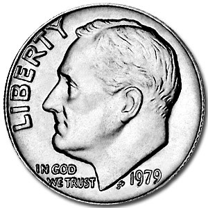 1979 Roosevelt Dime BU