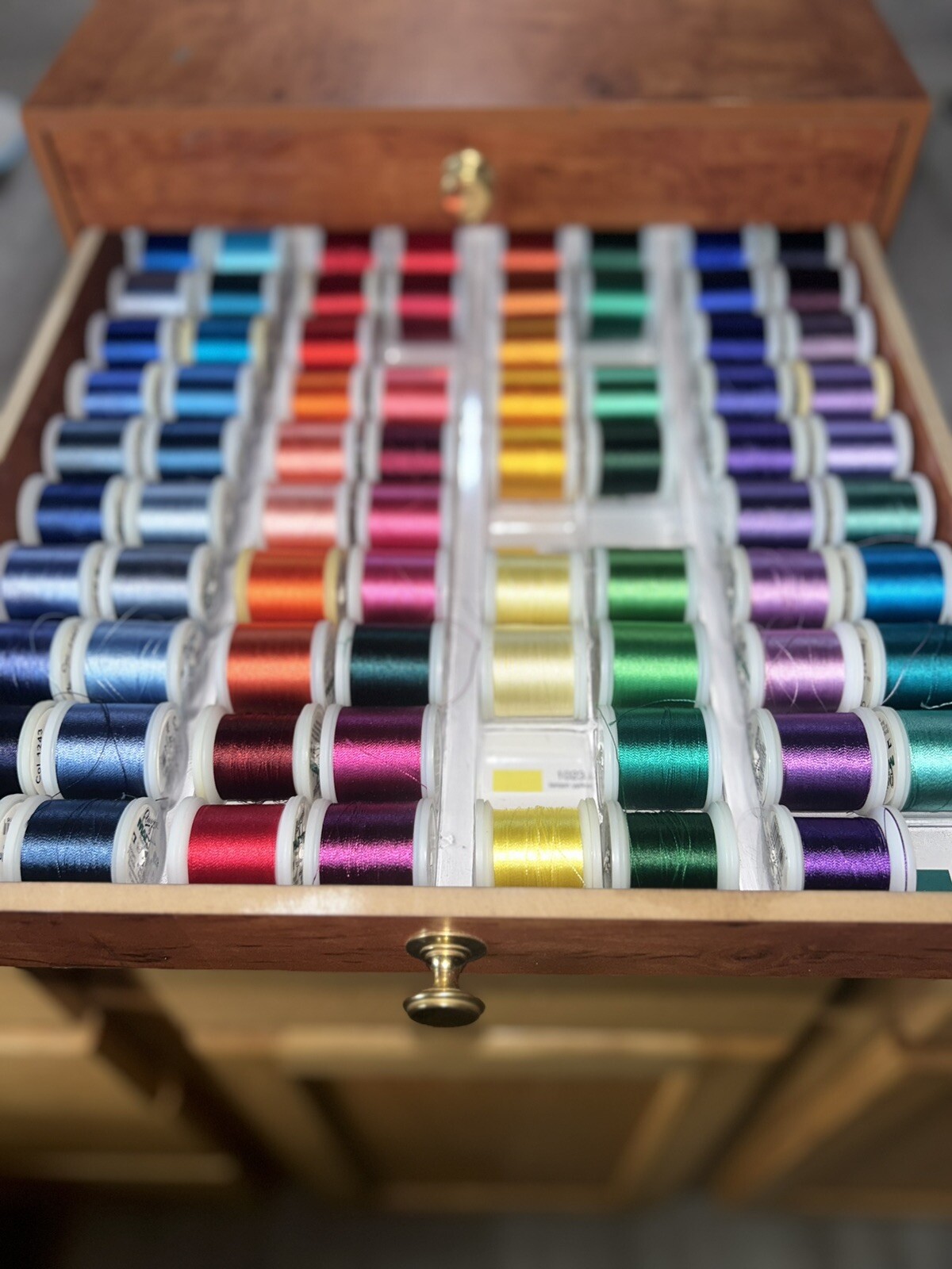 Madeira Thread Treasure Chest Embroidery Sewing Thread Germany Almost Complete