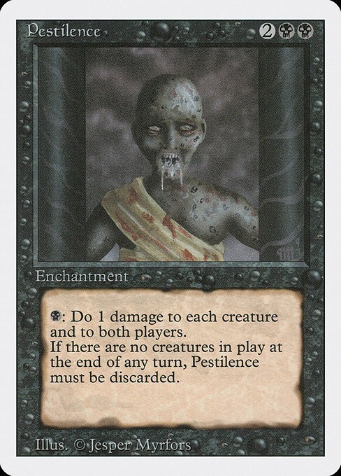 Pestilence 1x MtG Revised SP/NM