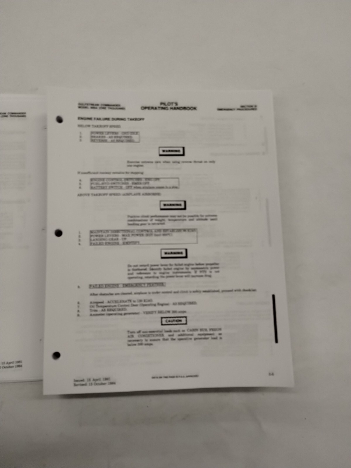 Aero Commander Jetprop Model 695A (1000) Pilots Operating Handbook & Supplements