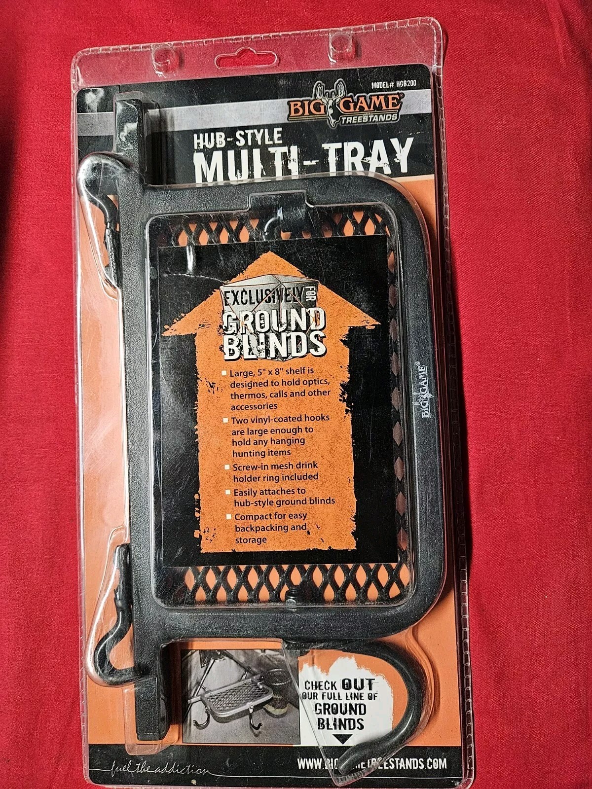 Big Game Muliti Tray Large 5"x8" Shelf For Holding Accessories. #HGB200.