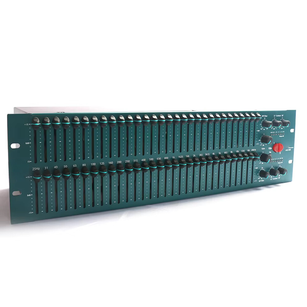 Dual 31 Band Stereo Equalizer Loudspeakerr Managed Graphic Equalizer for Studio