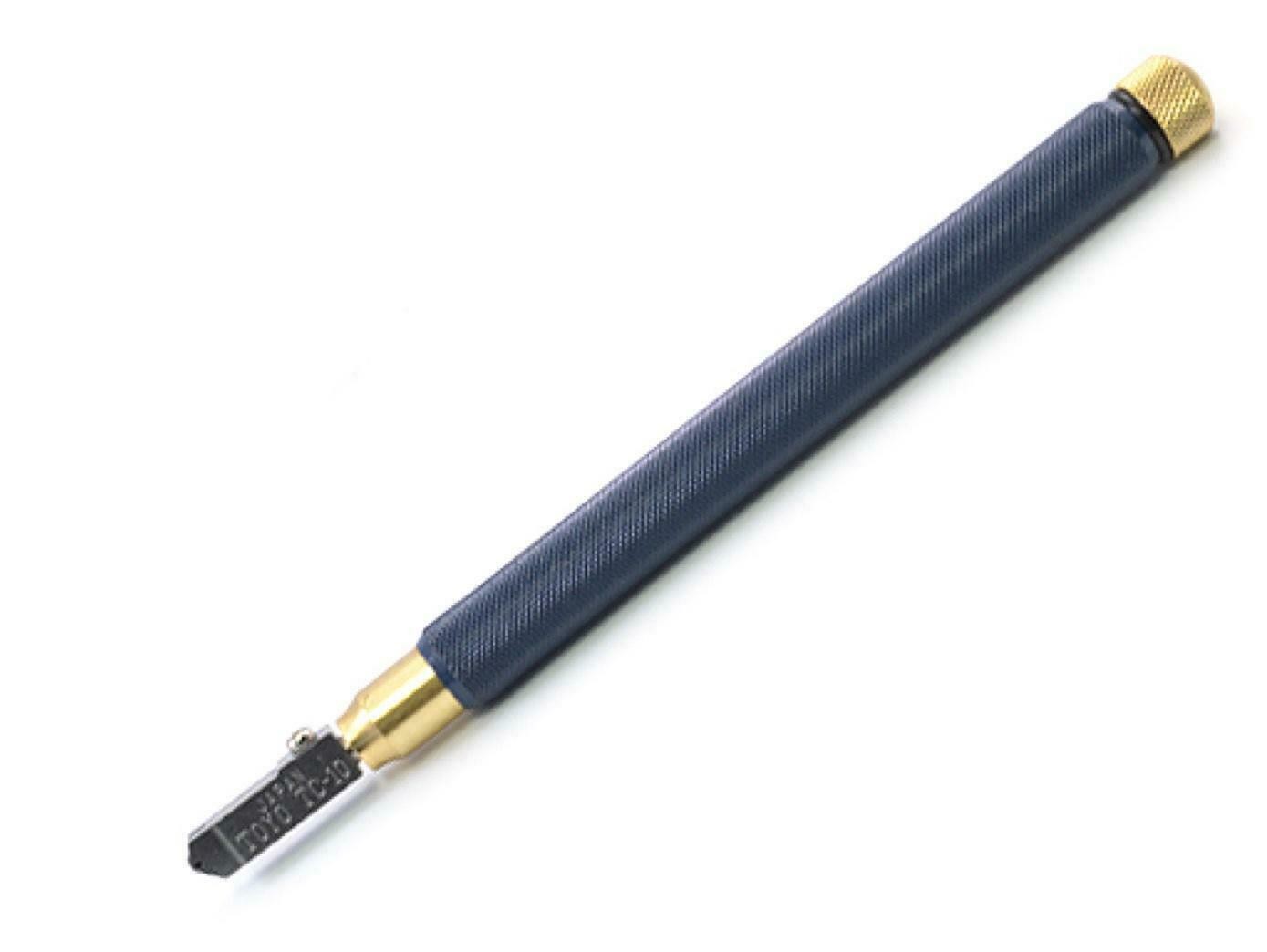 TOYO Narrow Head Oil Glass Cutter Brass Handle TC10B