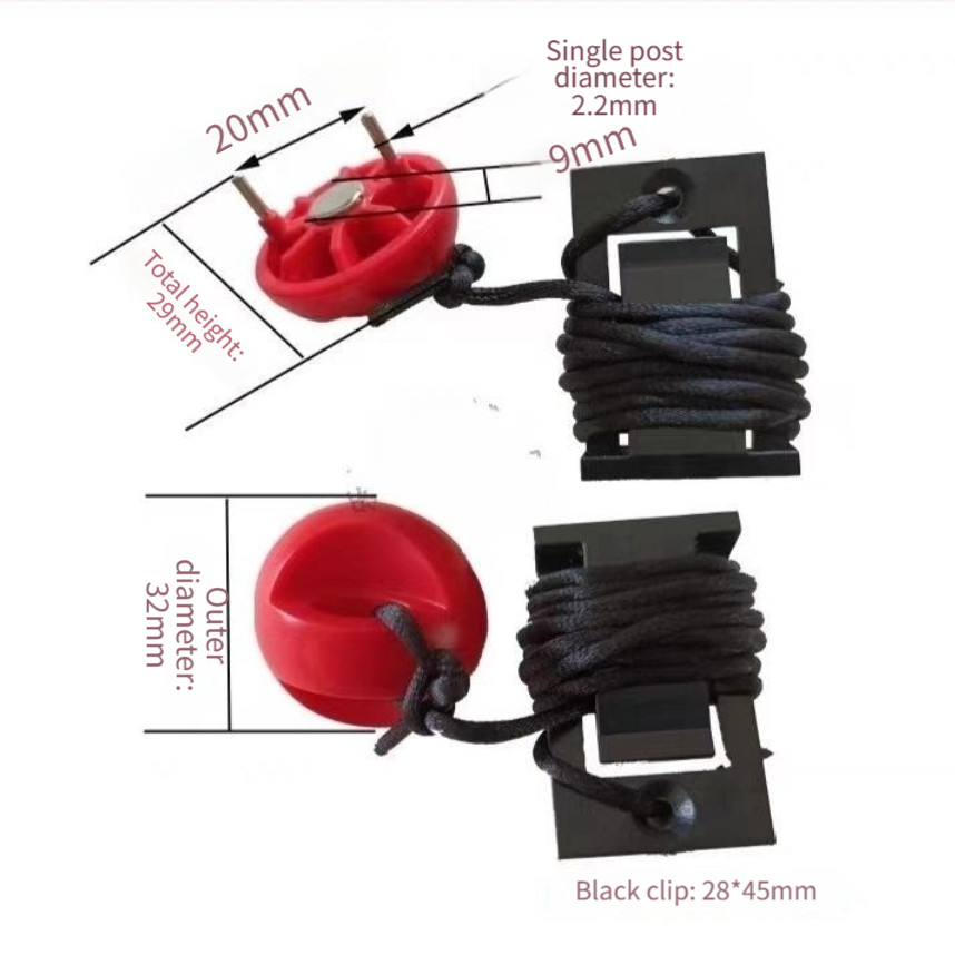 Treadmill Safety Key E-Stop Switch for Proform Models Red Plastic 2.8 x 4.5cm