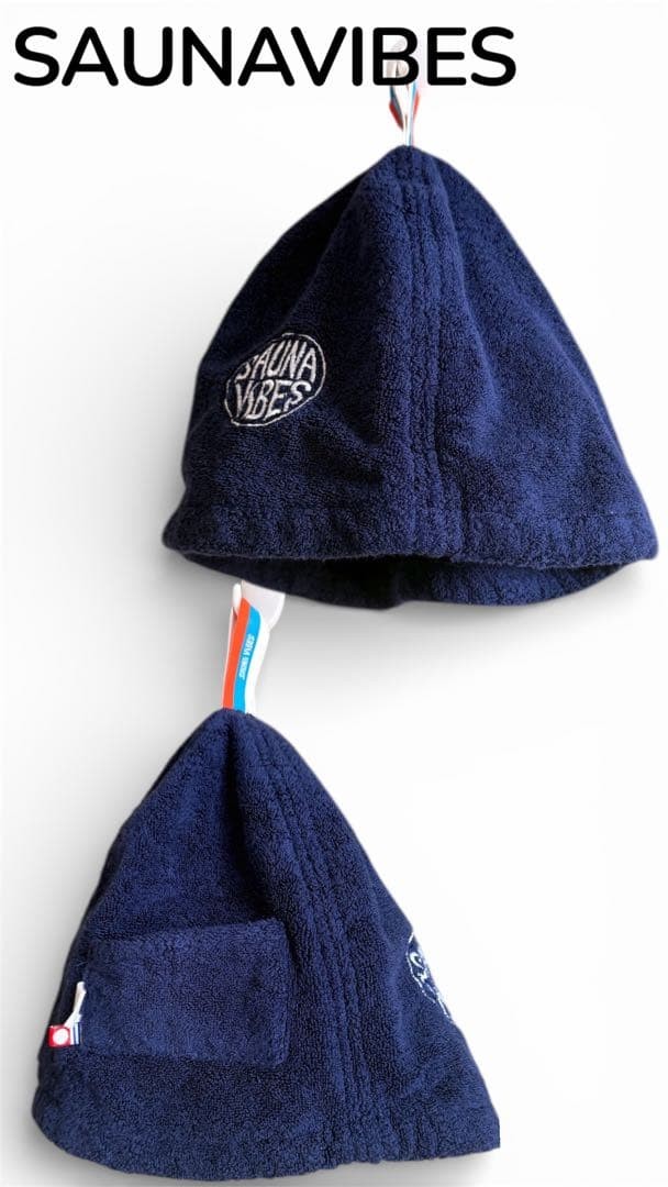 SAUNA VIBES Organic Cotton Sauna Hat Towel Cap Unisex Washable
