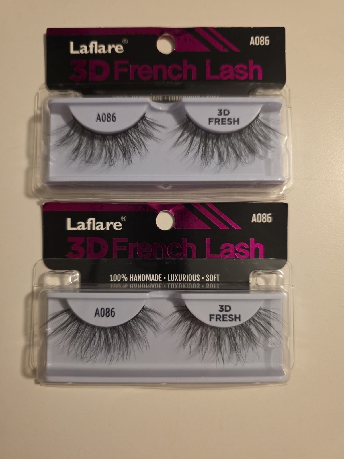 Laflare 3D French Lash 100% Handmade Luxurious Soft  (A086) - Lot Of 2