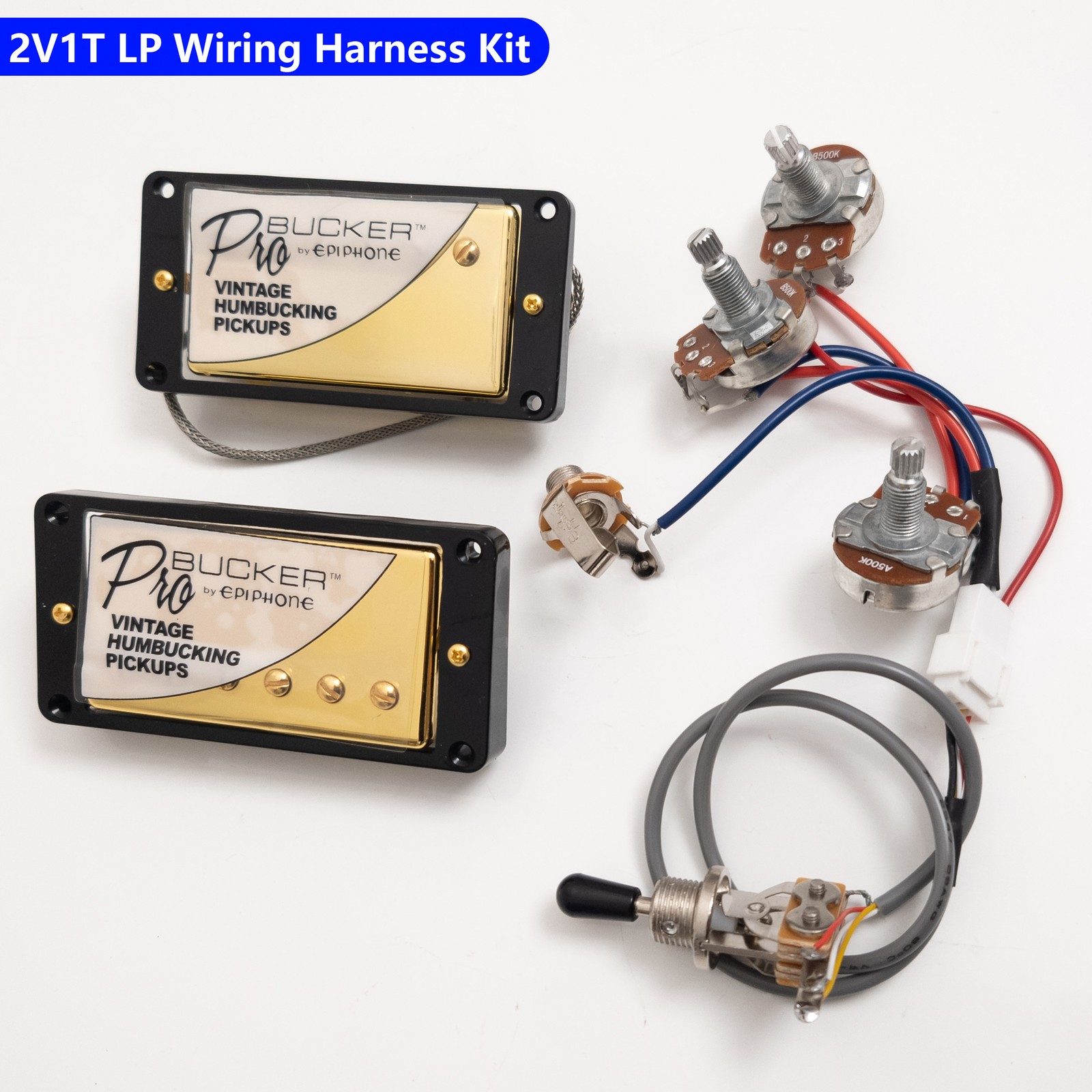 ProBucker Guitar Humbucker Pickups with Wiring Harness for LP SG Epi Guitar
