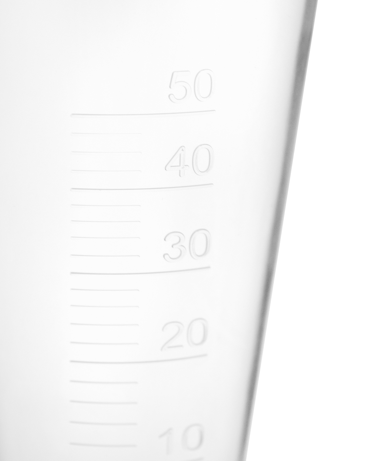 Conical Measure, 50ml - Polypropylene Plastic, Translucent - Eisco Labs
