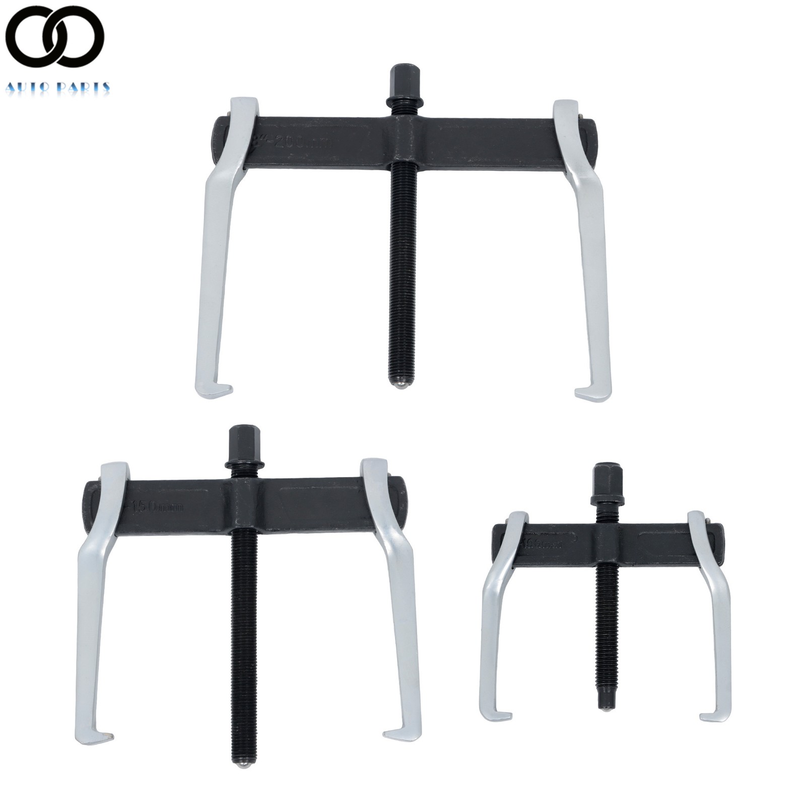 3PC 2 Jaw Gear Puller Set 4'' 6'' 8'' Steel Bearing Puller Gears Tool Adjustable