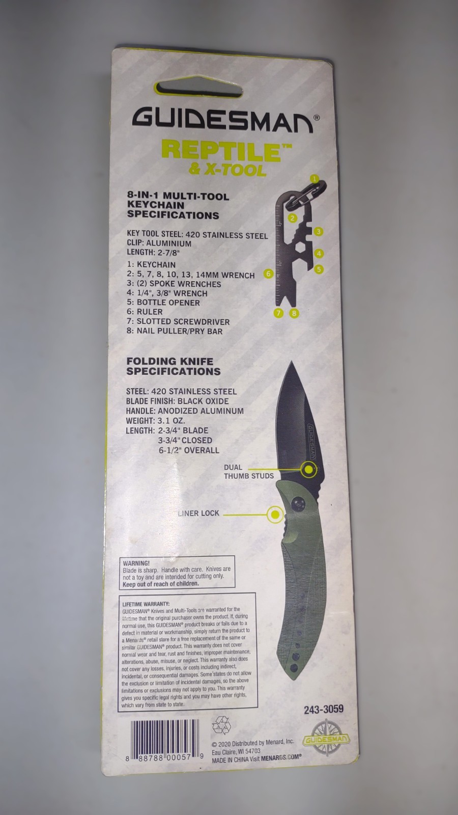Guidesman Reptile & X Tool, New