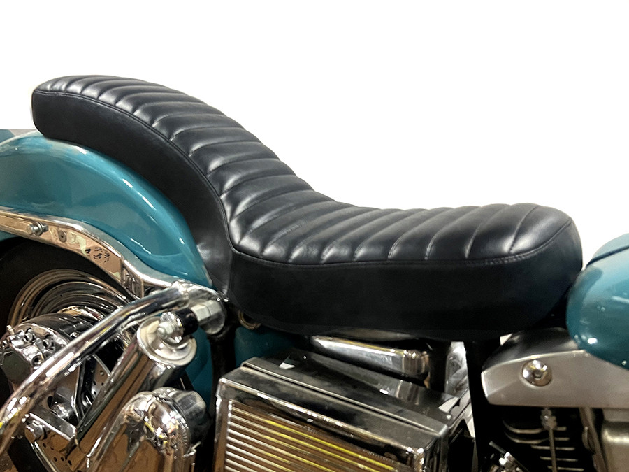 Corbin Gentry Tuck and Roll Seat Black fits Harley Davidson