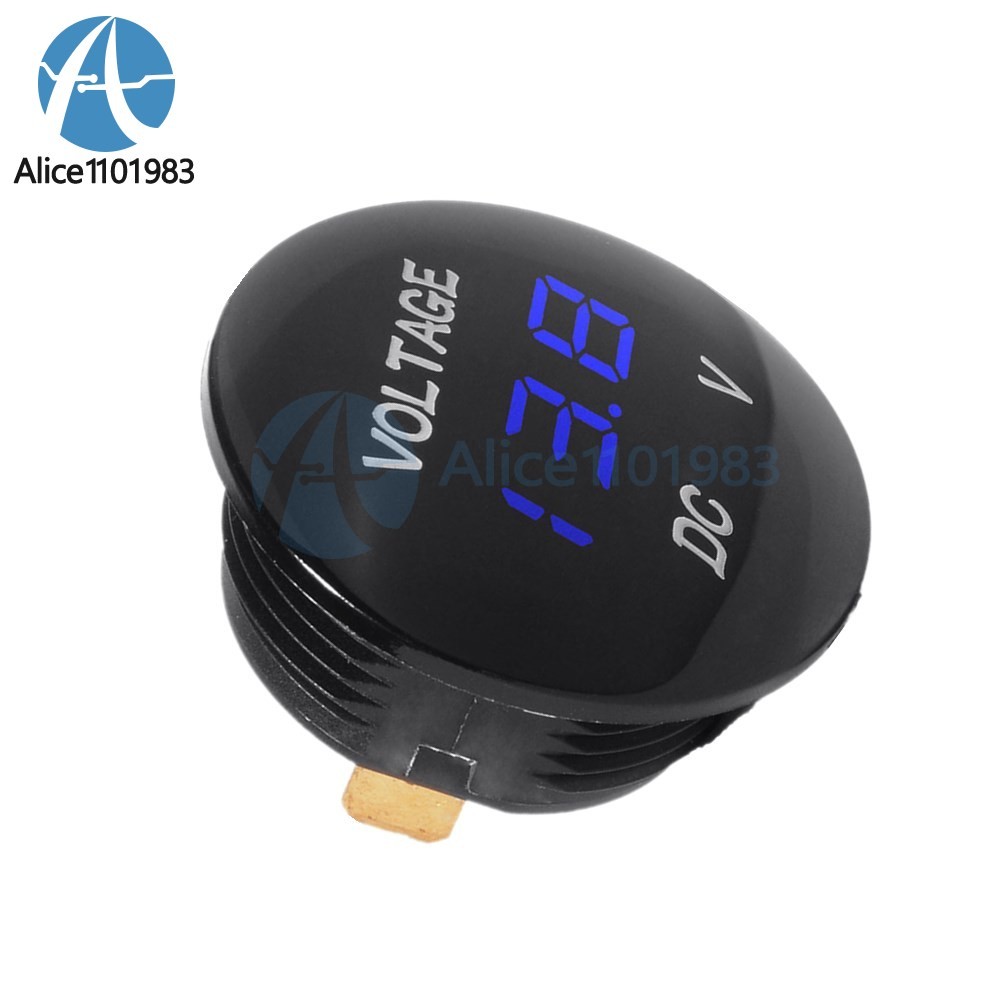 75PCS DC12V-24V LED Panel Digital Voltage Meter Display Voltmeter Motorcycle Car