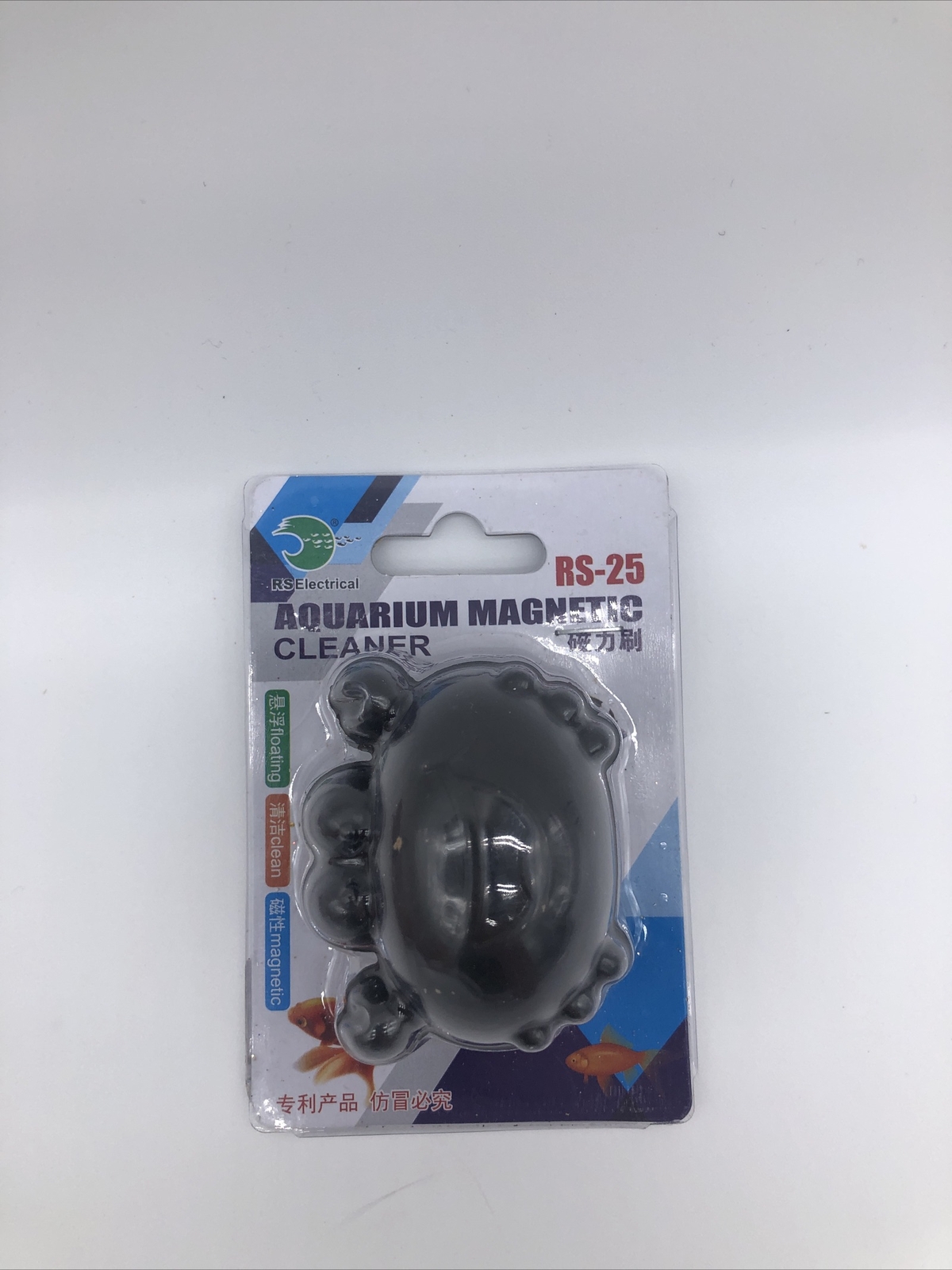 Floating magnet Glass Aquarium Cleaner - Black Crab Figure