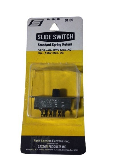 North American Electronics EB-115 - Standard-Spring Slide Return Switch