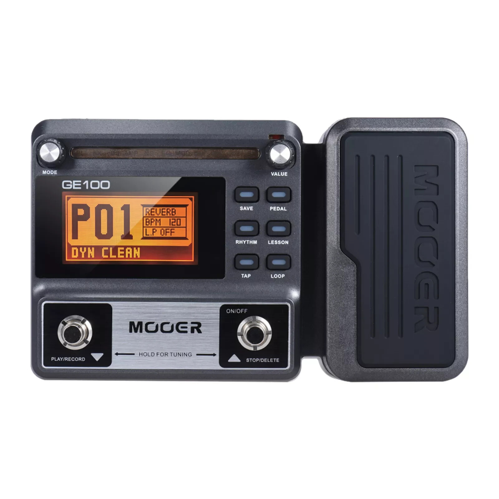 MOOER GE100 Guitar Multi-Effects Pedal Processor Tap Tempo Tuning Function J9F2