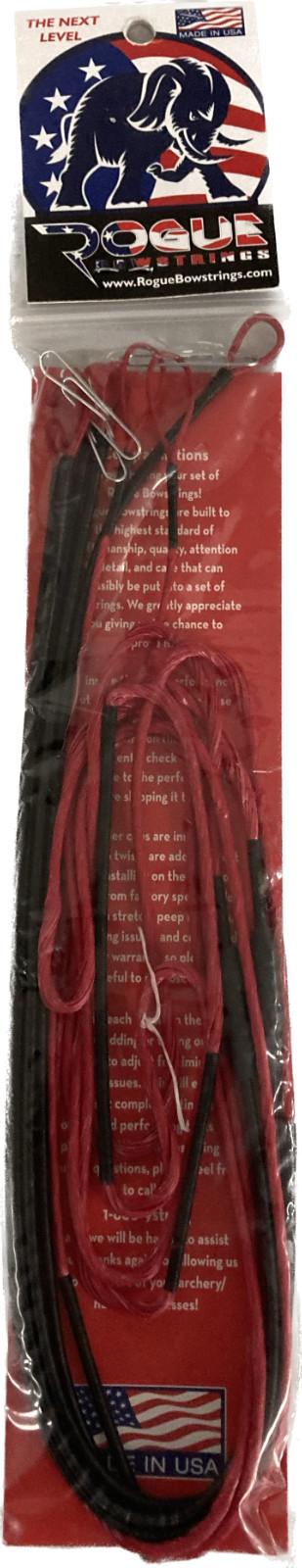 ROGUE String and Cable Set Red w/ Black Serving Hoyt INVICTA 40 SVX #3 R21 NEW