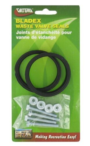 Valterra T1002-9VP Bladex 2" Waste Valve Repl. Seal Kits with Hardware