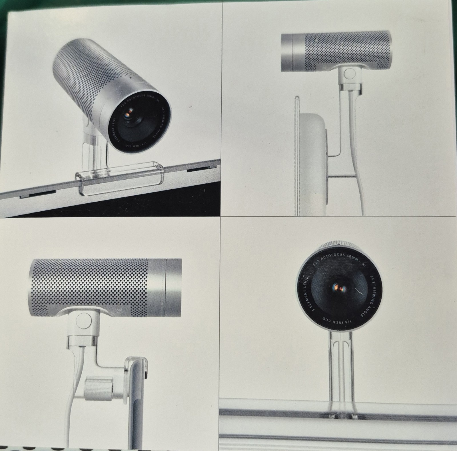 Apple iSight FireWire Webcam Autofocus Built-In Mic Silver 30fps 640x480
