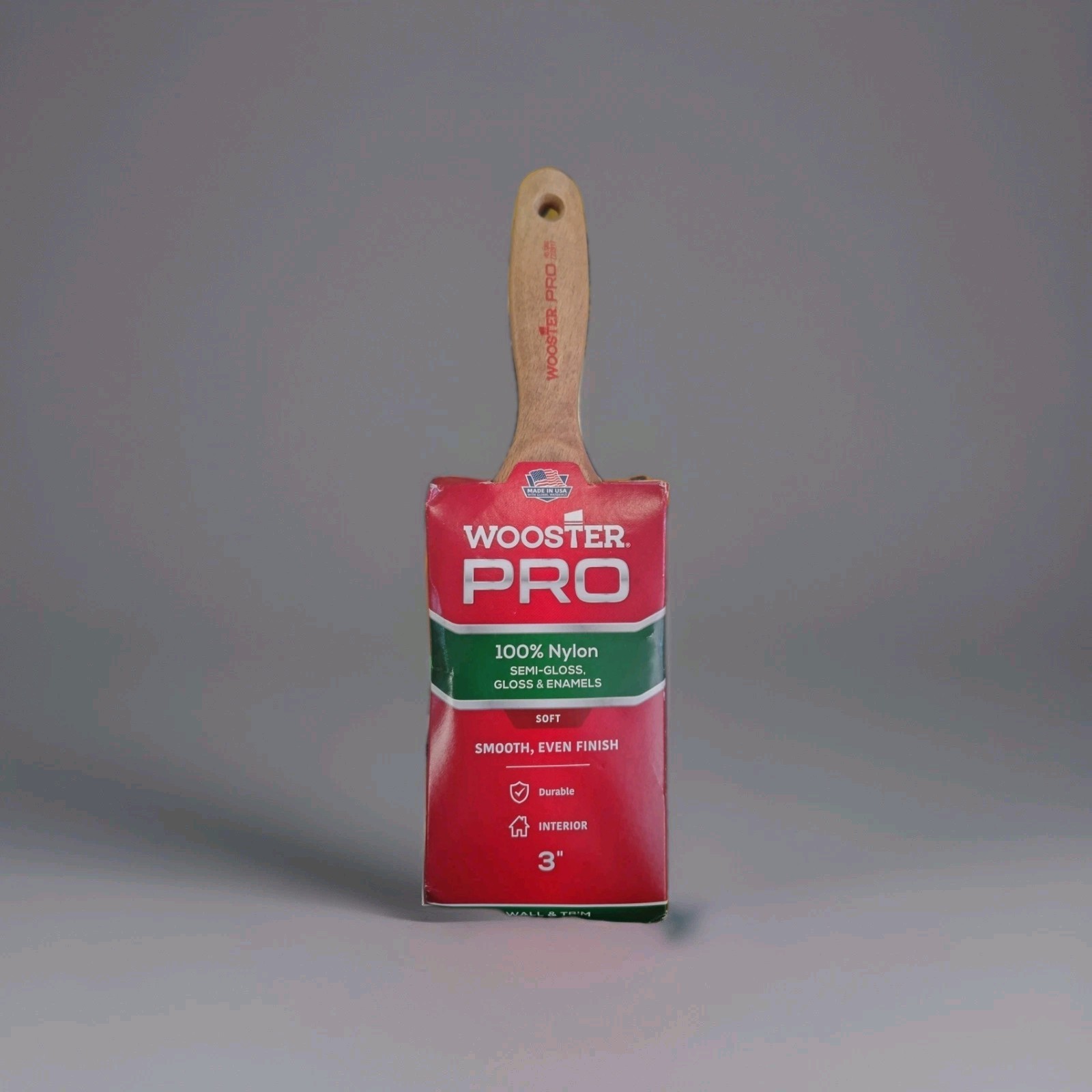 Wooster Pro Paint Brush, 100% Nylon, 3-Inch, Soft Interior Smooth