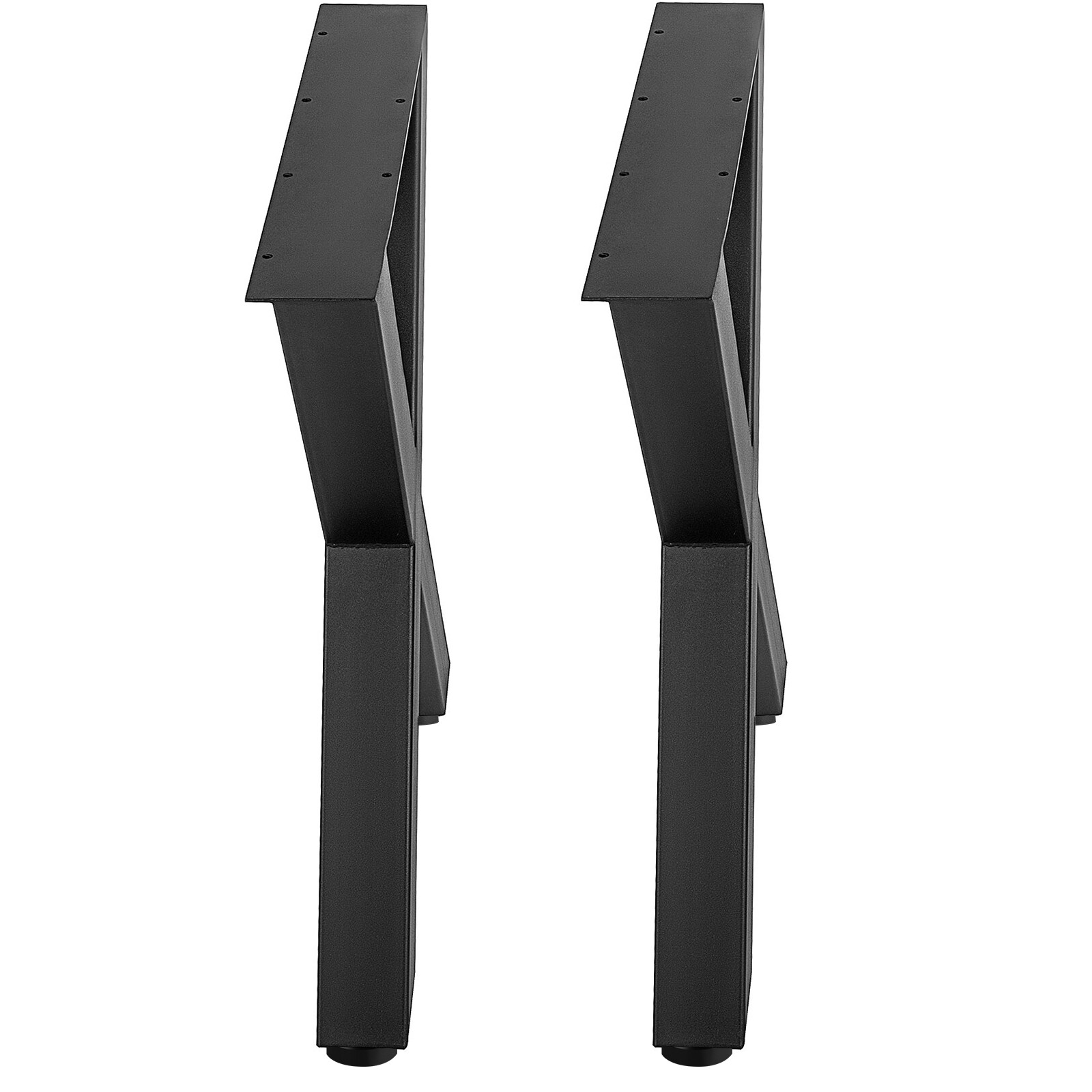 2Pcs Table Legs Endurance Solid Steel Metal Heavy Duty Furniture Legs 28" x 24"