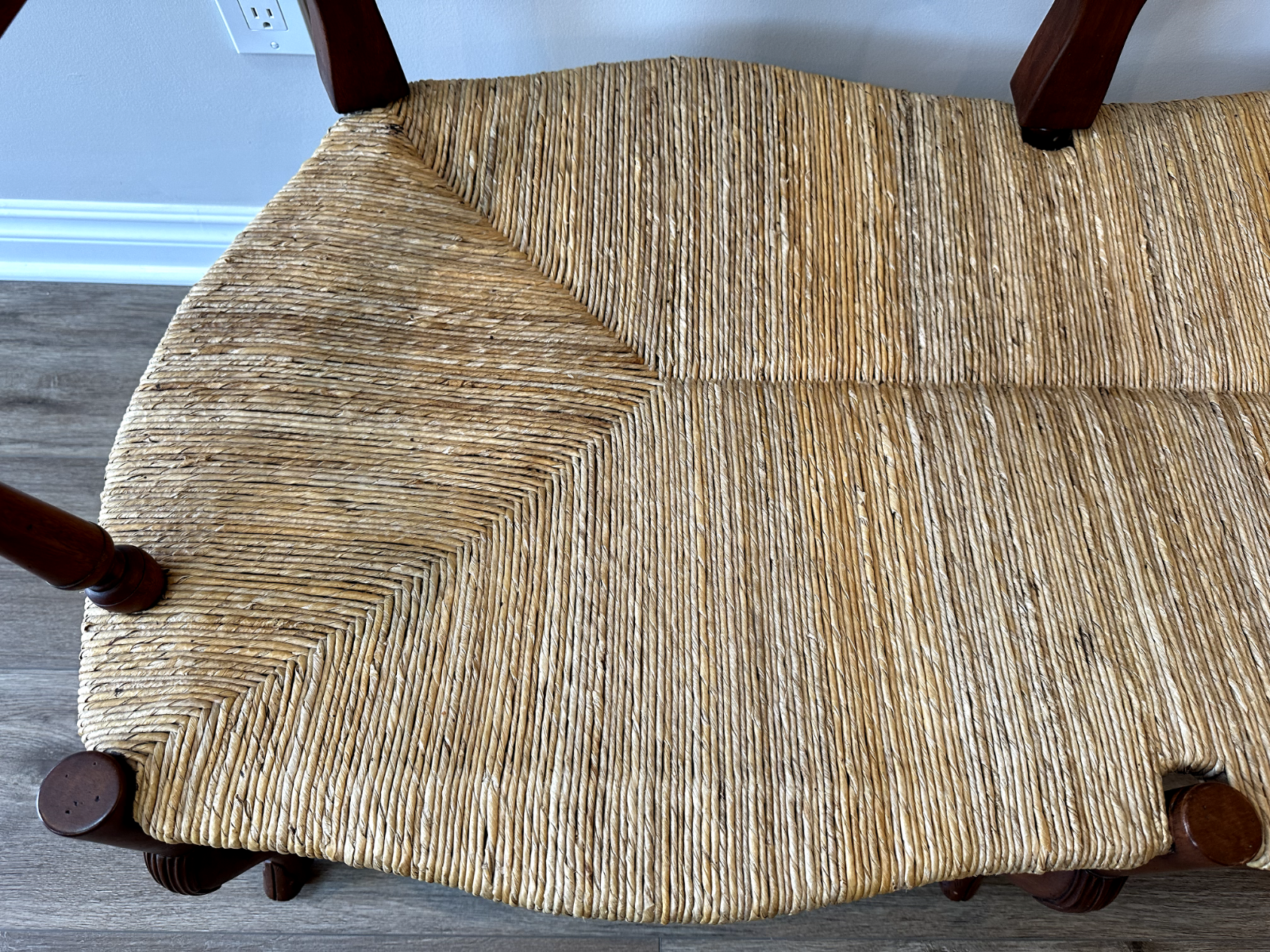 Pierre Deux Louis XV Rush Settee – Made in the Philippines