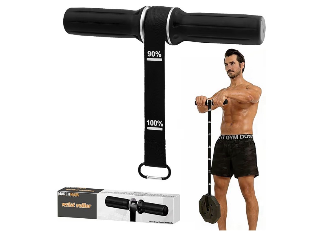 MARCHMARS®️ Wrist Roller Forearm Trainer & Strengthener ~ Grip Strength
