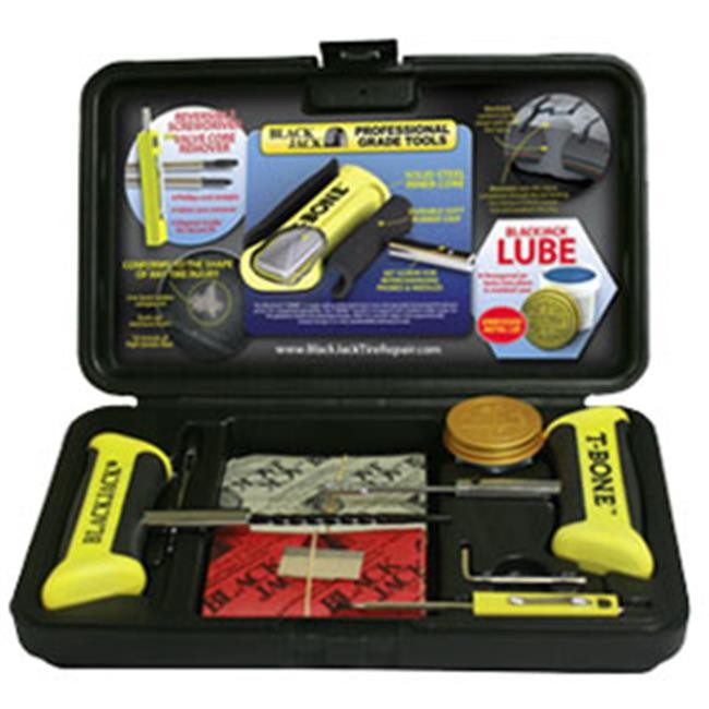 Black Jack Tire Repair BJK-KT-340 Tire Repair Kit With T - Bone Handles And S...