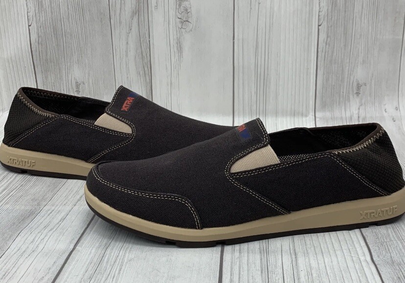 Xtratuf Mens Yellowtail Chocolate Tan Slip On Shoe Boat Sz 9 XMH-900