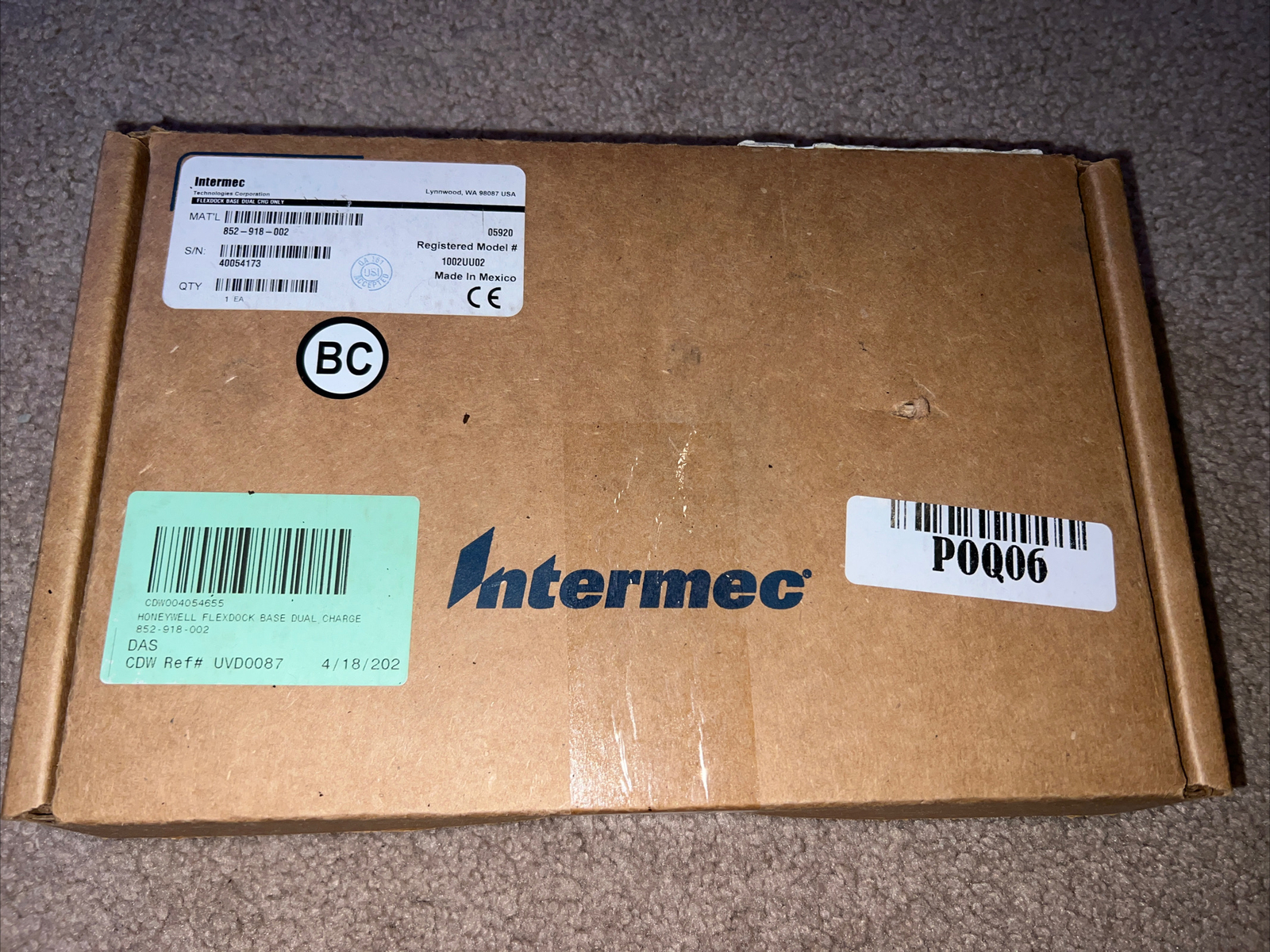 Intermec FlexDock Docking Cradle 852-918-002