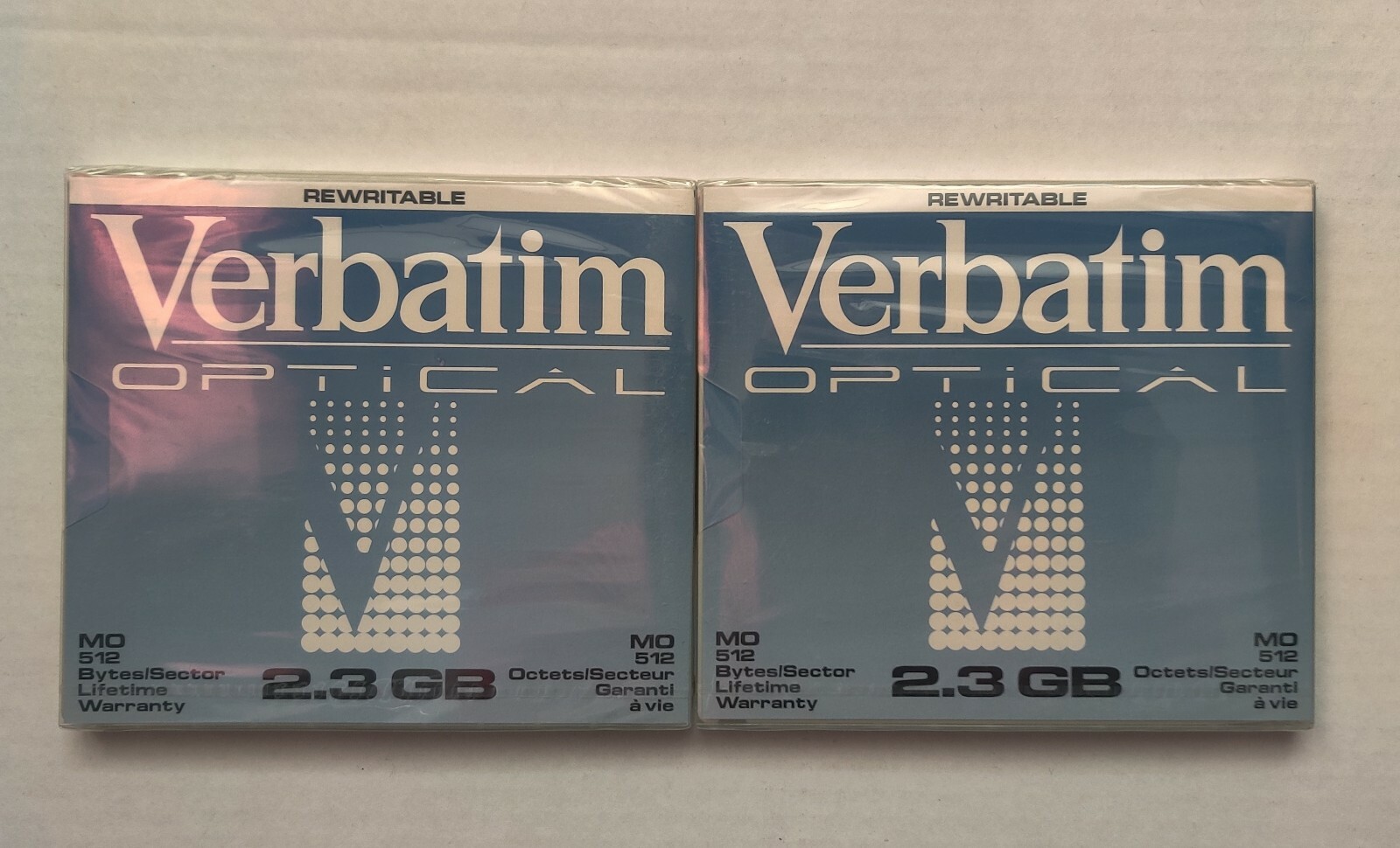 Verbatim 2.3Gb 512 B/S - P/N# 91203 -- Rewritable Optical Disk - New & Sealed