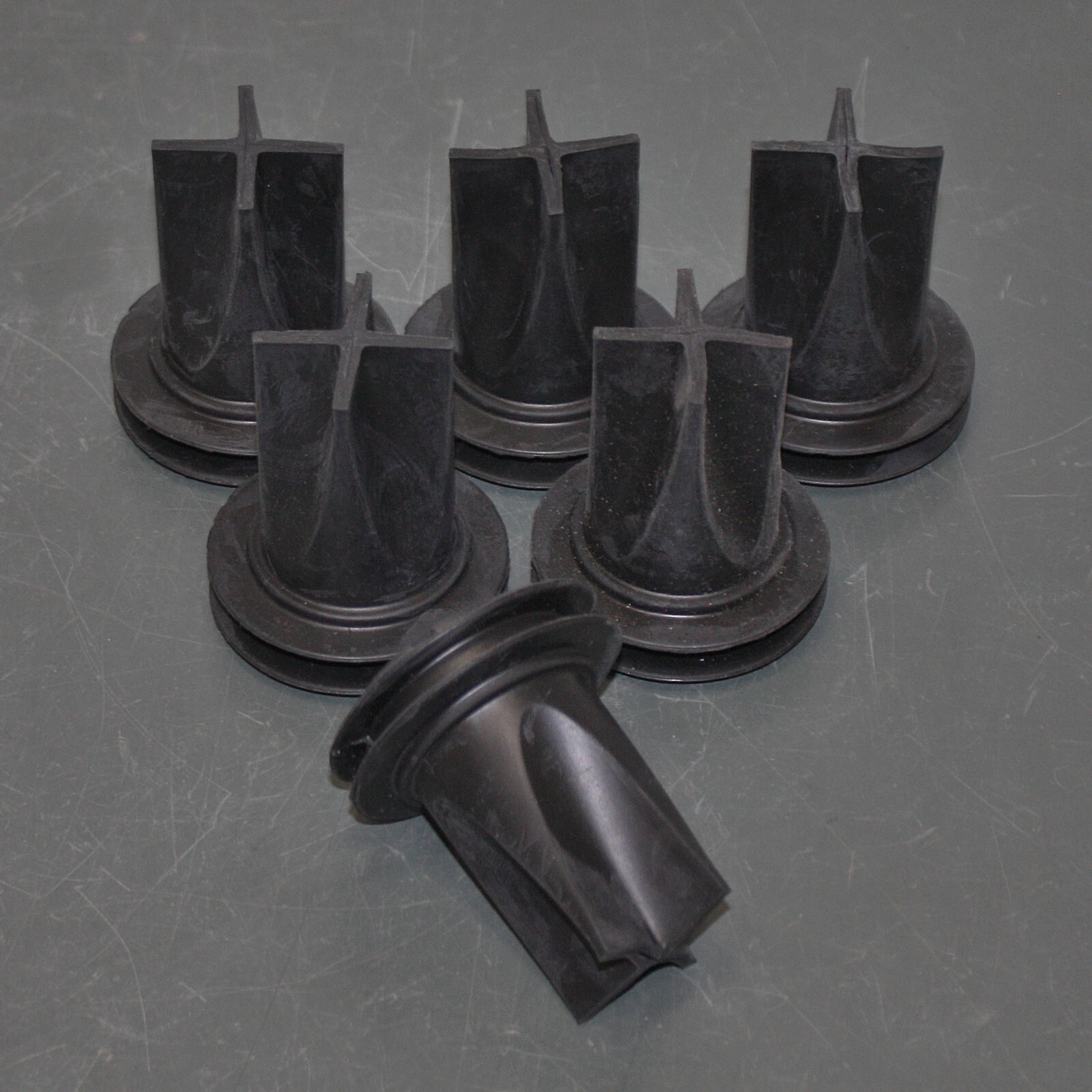 (6) Jay R Smith Stink Stopper Trap Seal 2692-02, for 2" Floor Drain, Quad Close