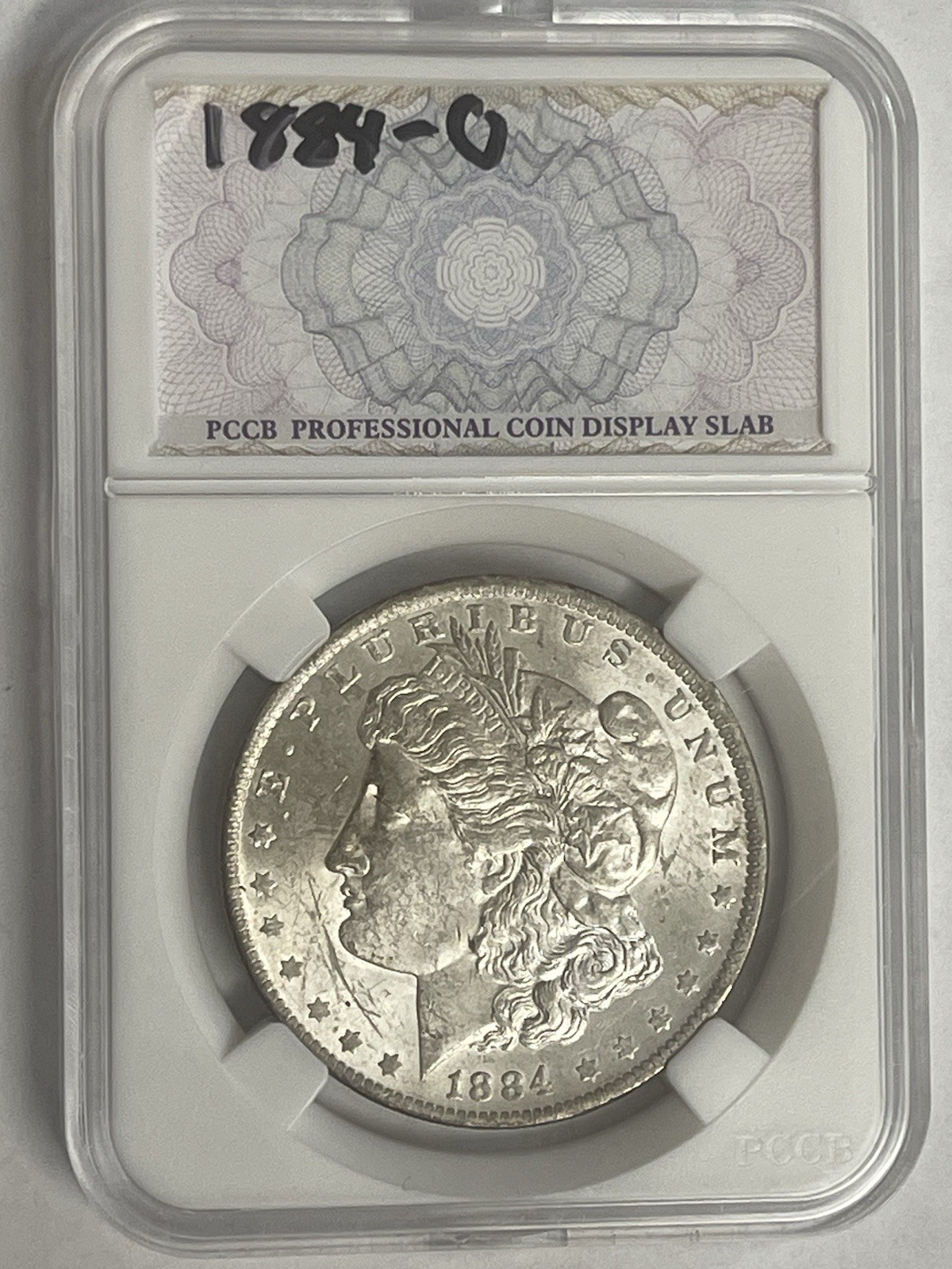 1884-O Morgan Silver Dollar Antique Slabbed New Orleans Mint Very Nice Coin