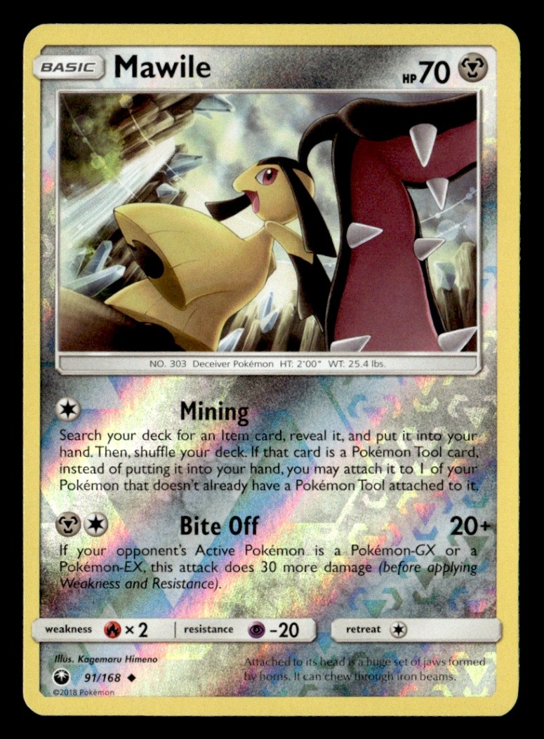 Mawile Uncommon Reverse Holo SM - Celestial Storm 91/168 LP Pokémon TCG