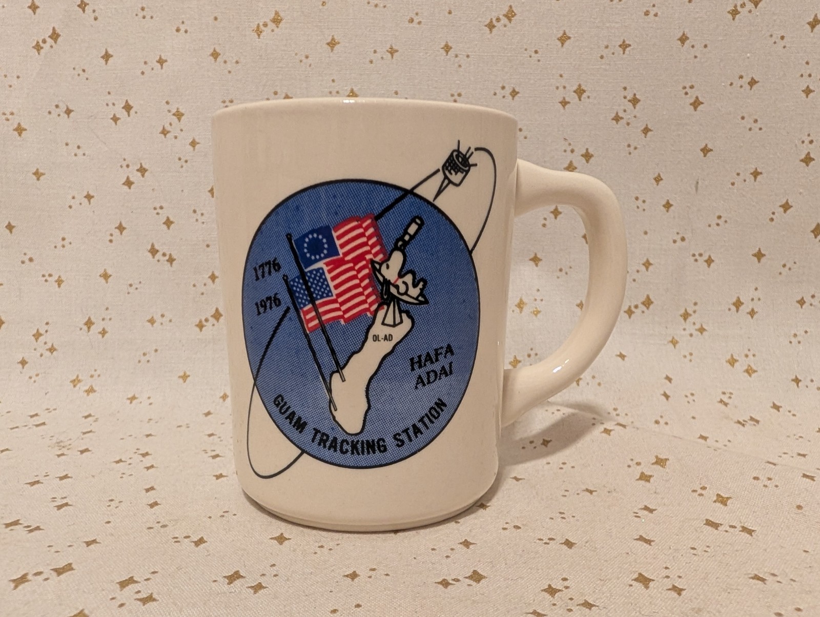 VTG Guam Tracking Station NASA Mug Snoopy Apollo 10 Mug Bicentennial