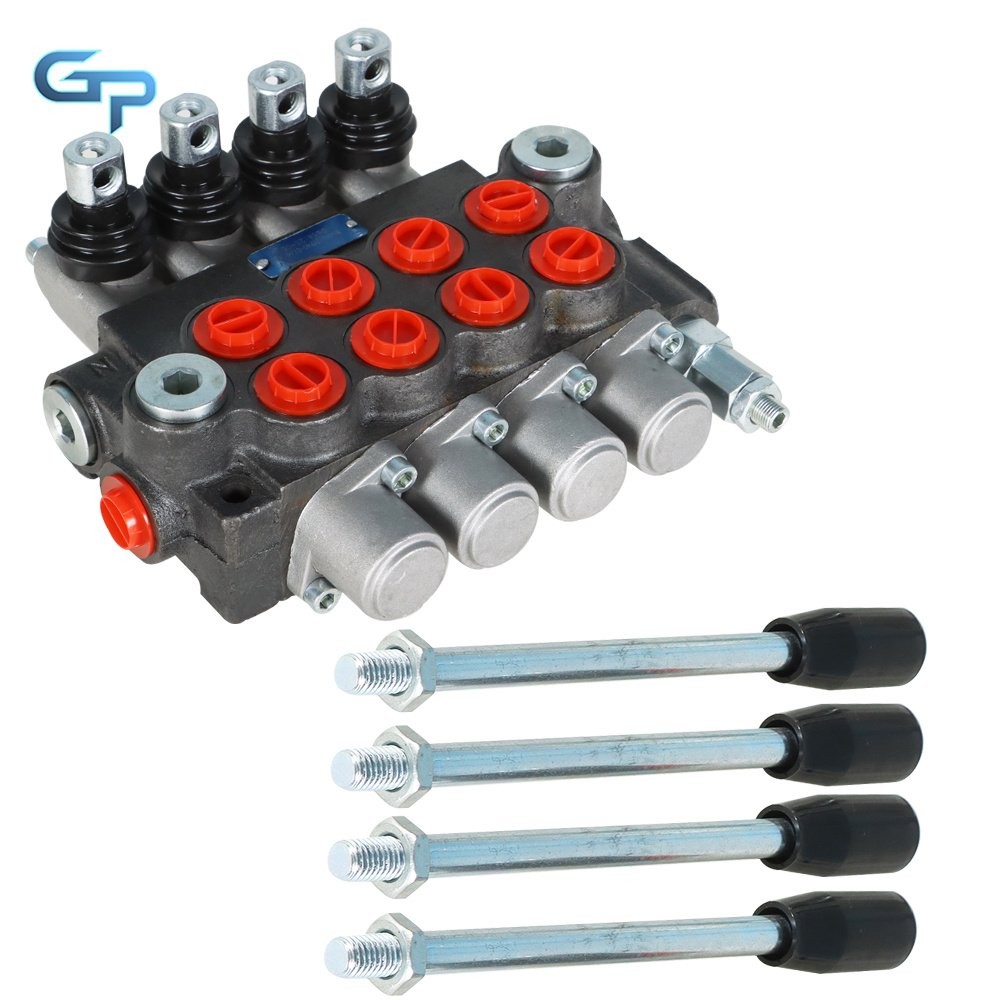 Hydraulic Directional Control Valve 4 Spool 11 gpm BSPP Interface
