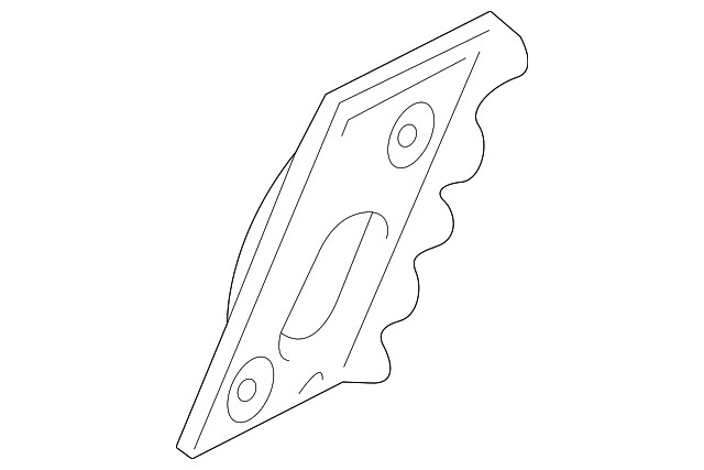 Genuine GM Driver Side Front Compartment Side Rail Plate 22978859