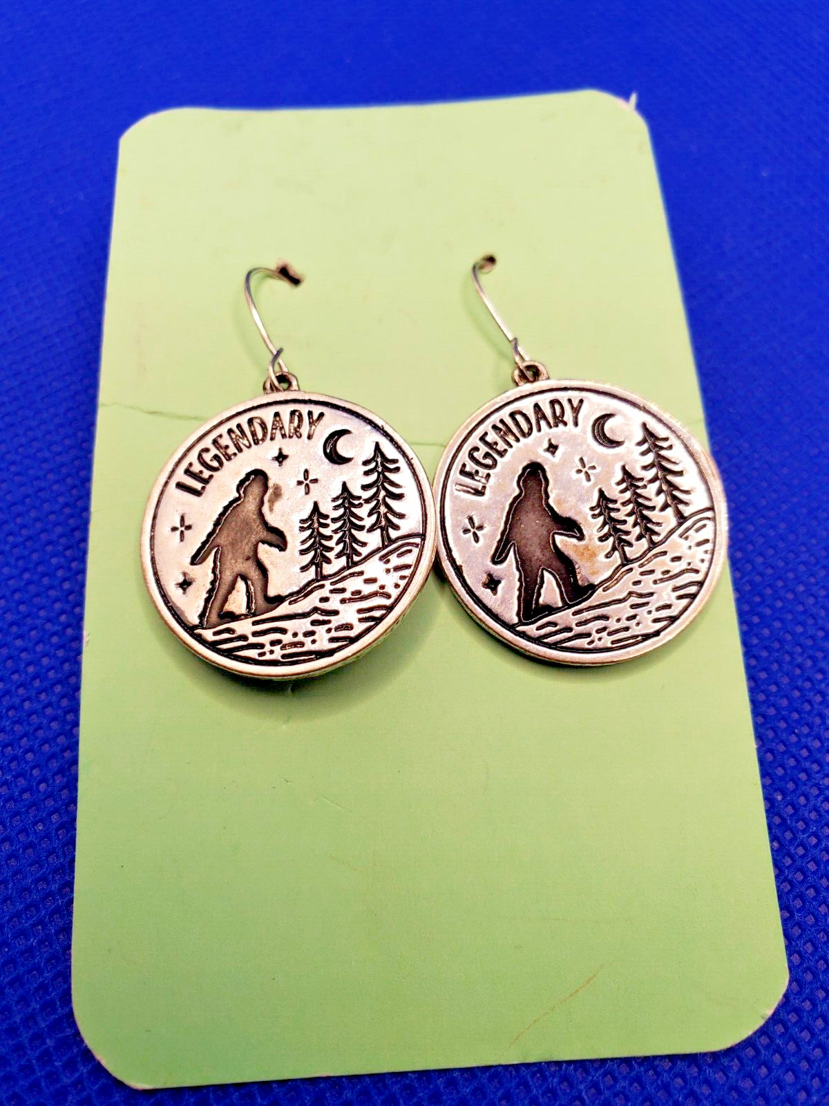 Legendary Sasquatch In The Woods Earrings Mythical Creature Whimsy Magical