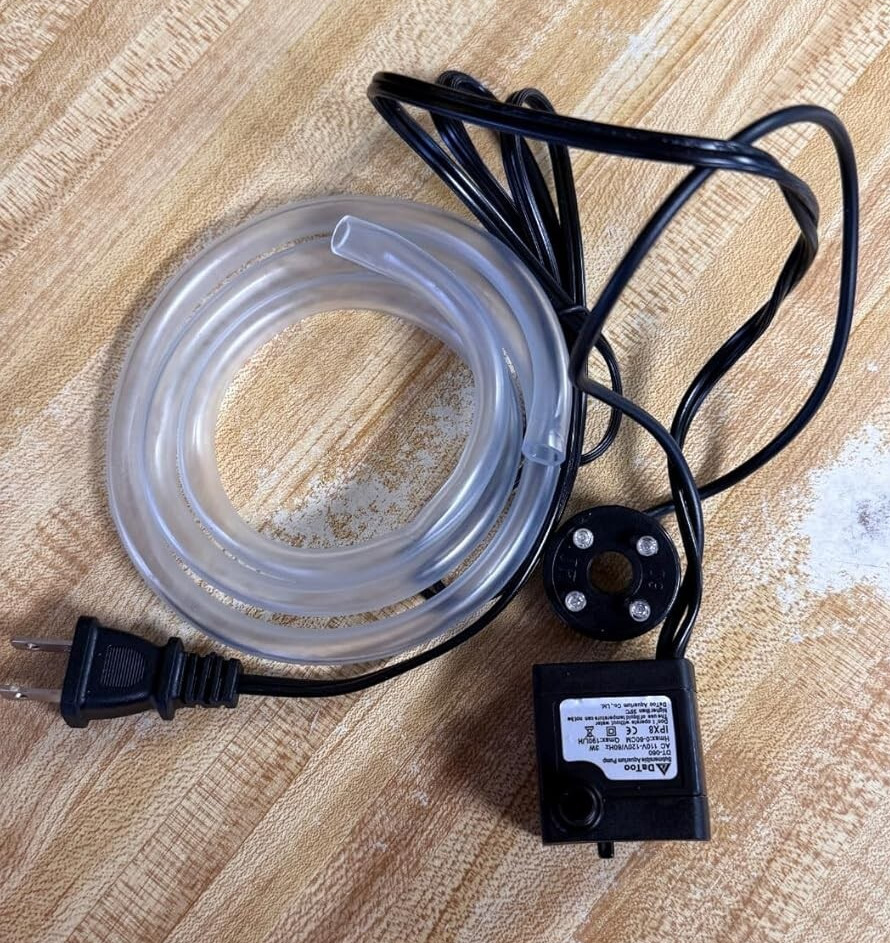 Mini Submersible Fountain Water Pump With LED Light 50GPH 3W Small Ultra Quiet