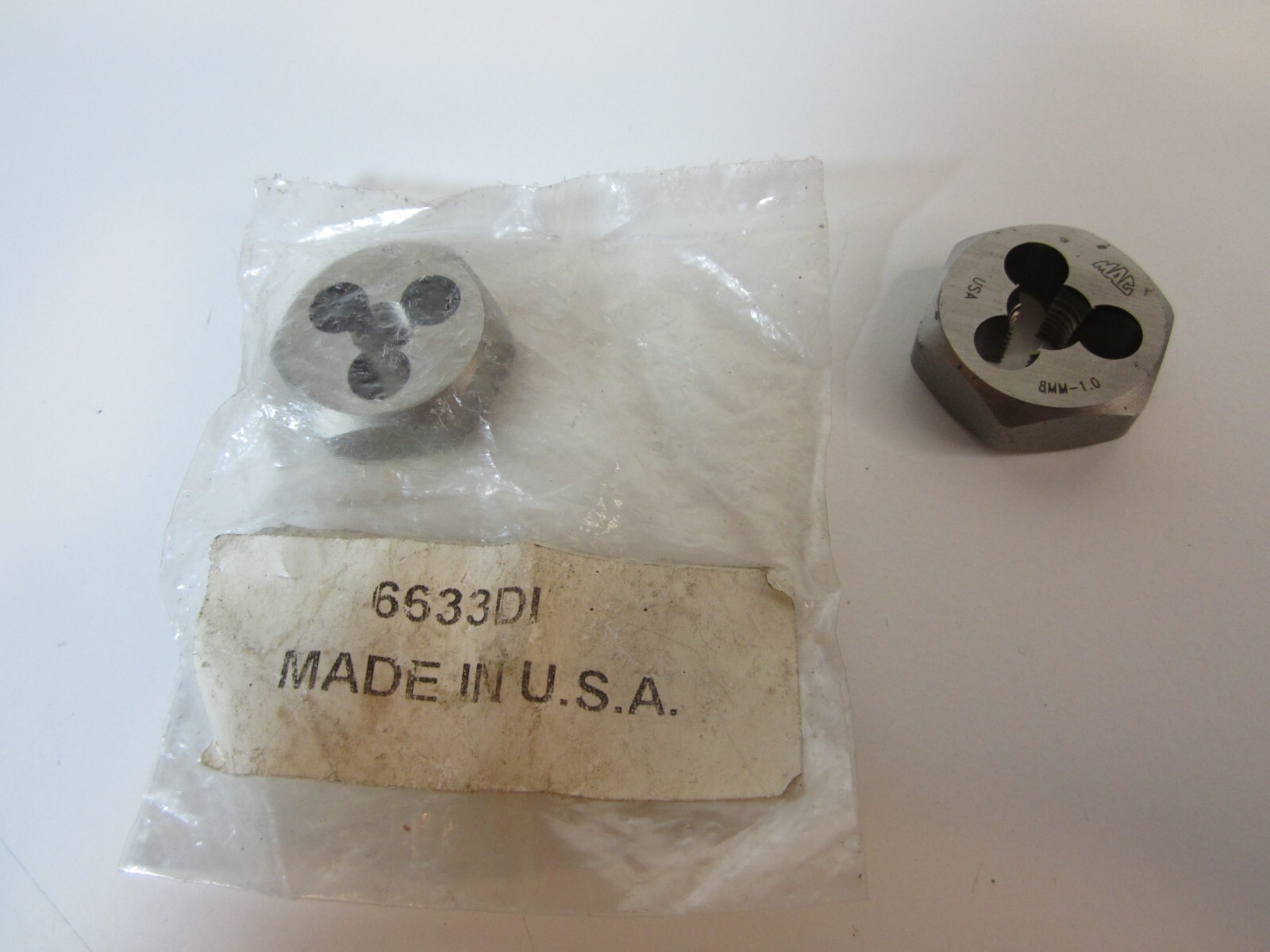 MAC TOOLS 2ea 8 - 1.0 Die 6633DI 'NEW'