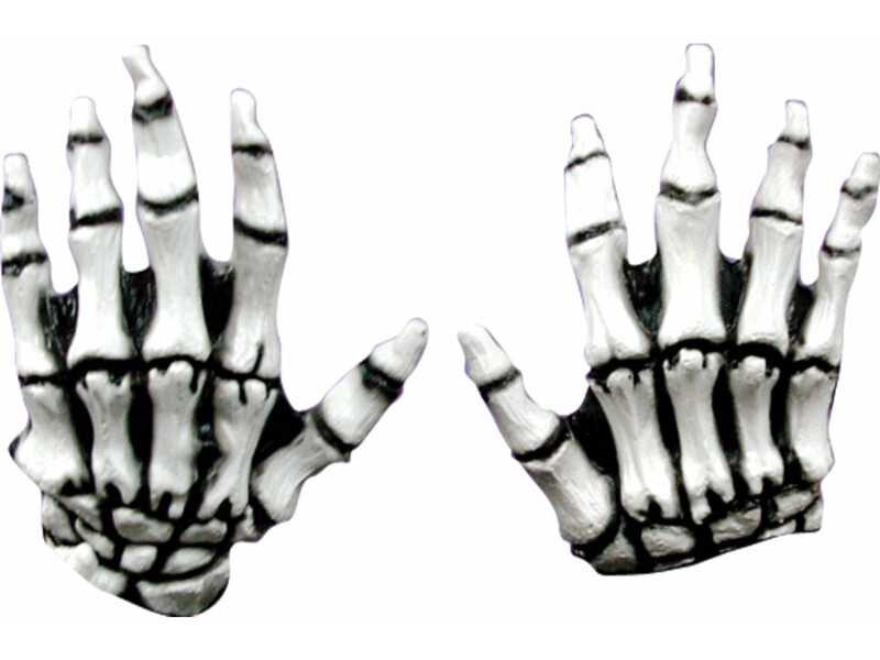 Skeleton Costume Gloves White Skeleton Hands Gloves Halloween Accessories Child