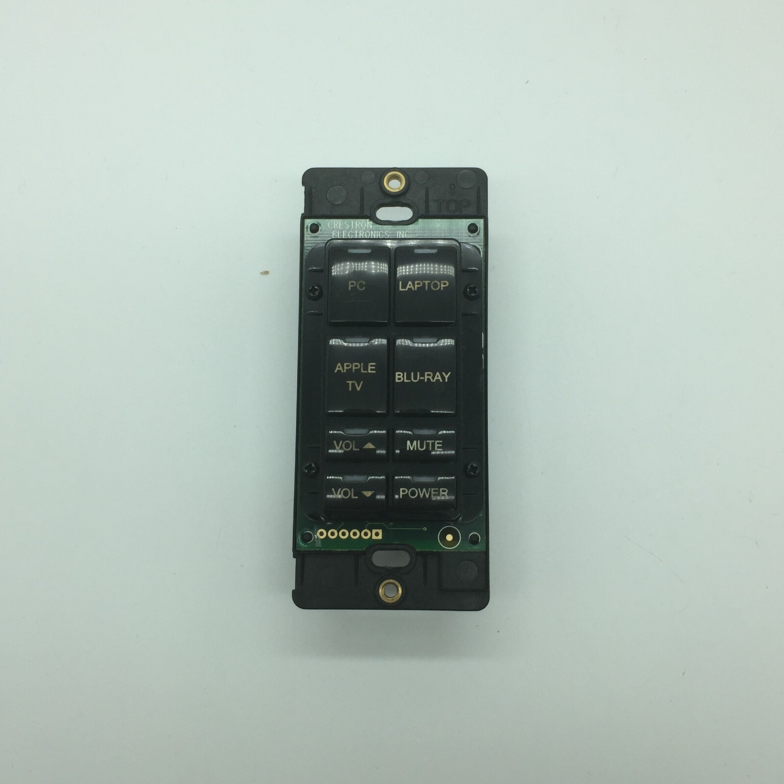 Crestron C2N-DB8B Black Smooth 8-Button Keypad Engraved Buttons Free Shipping