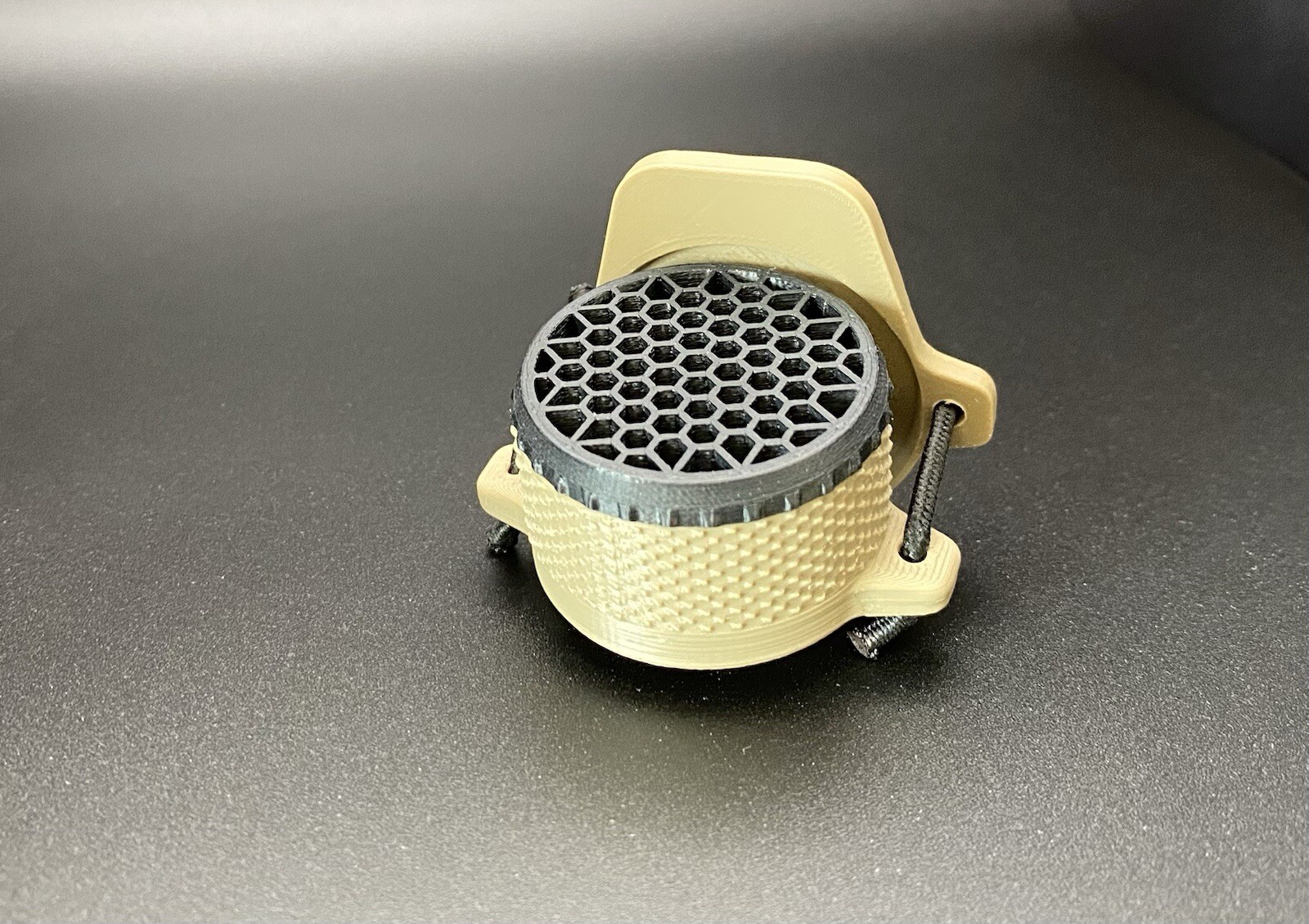 FDE 30mm Multicolor Logo ARD Killflash Elastic Flip Up Cover - LPVO Scope