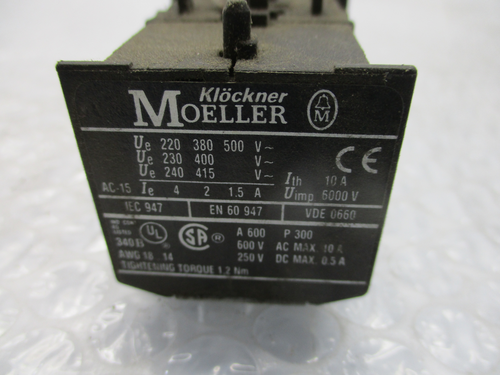 MOELLER 04DILE AUXILIARY CONTACT NSNP