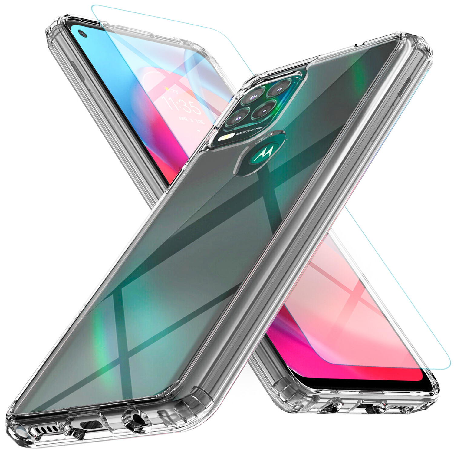 For Motorola Moto G Stylus 5G 2024 Case 2023 Phone Cover Shockproof+Screen Glass