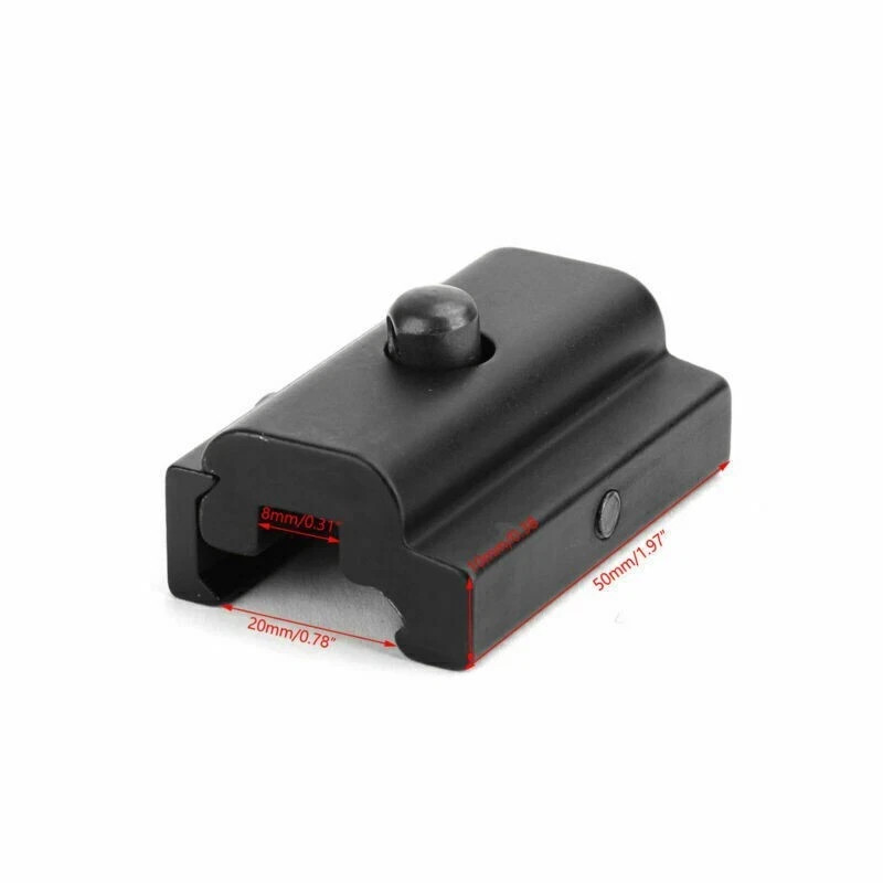 Harris Bipod Adapter Picatinny Weaver Mount, Anodized Black Color