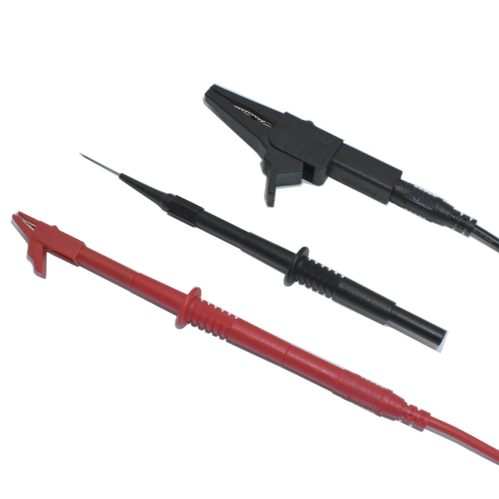 10Pcs Test Leads Kit, Double Insulated Lead Set with Alligator Clips...