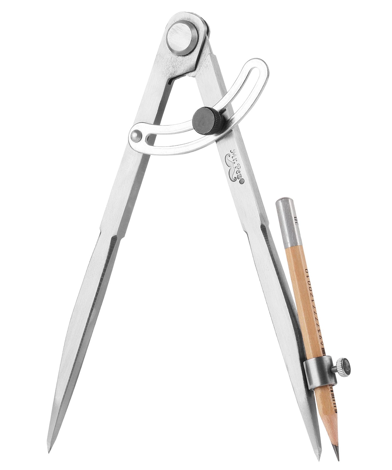 Mr. Pen- Professional Compass for Woodworking, 8 Inch 8 Inch, Silver