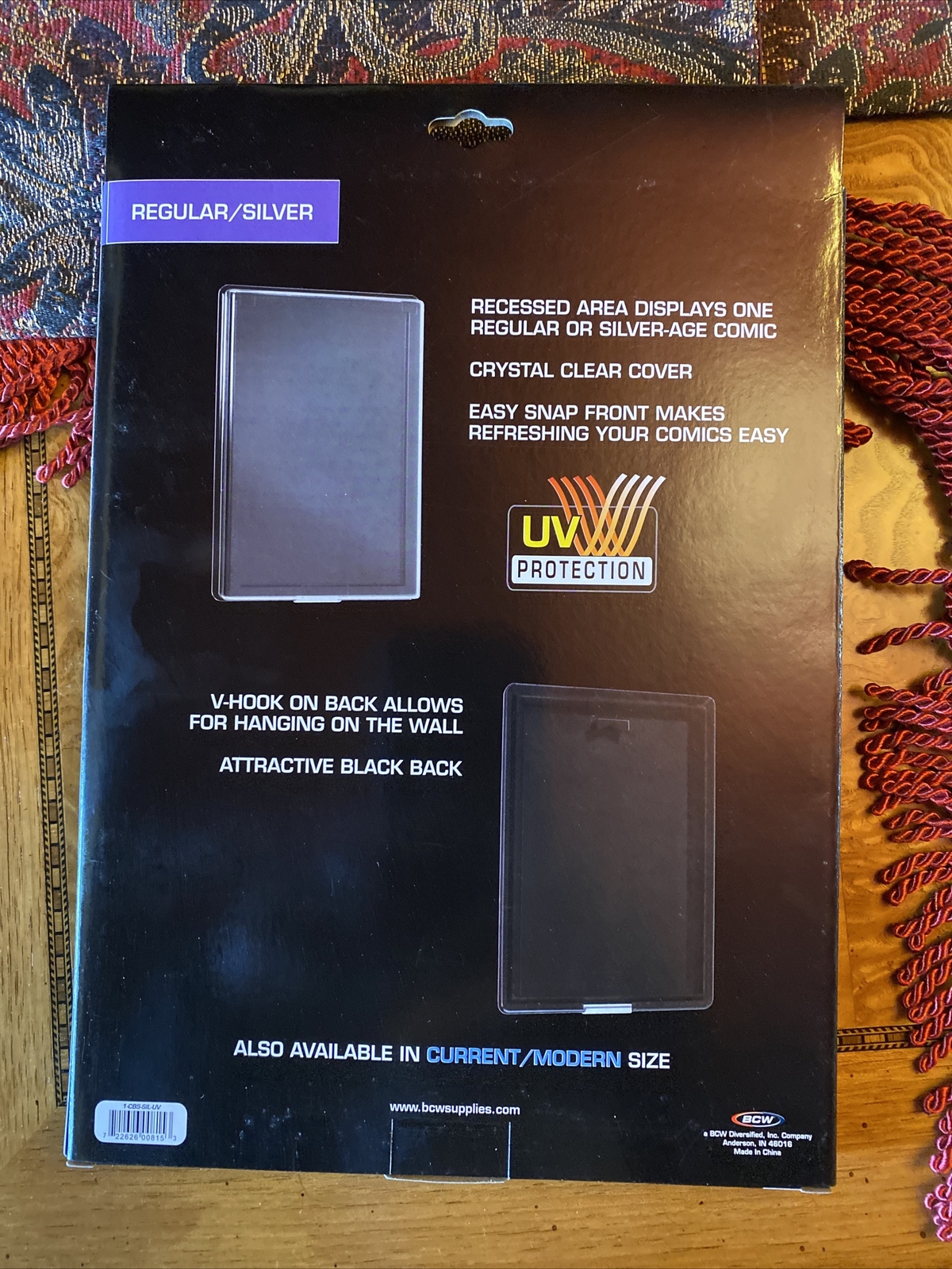BCW Comic Book Holder UV Showcase Display Silver Age Wall Mount Case Frame